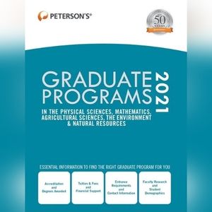 Peterson's Graduate Programs 2021 In Physical Sciences, Mathematics & More. New.